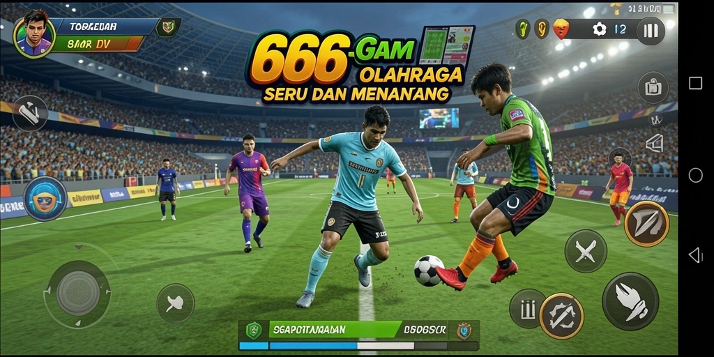 Tampilan gameplay <strong>666J</strong> yang menarik dan kompetitif di berbagai mode olahraga.