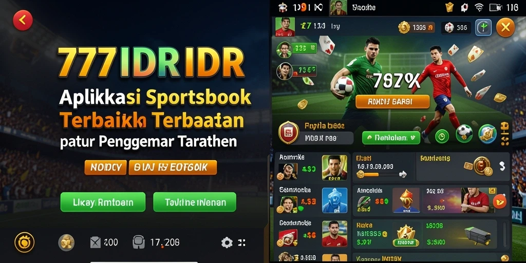 Tampilan menarik dari aplikasi taruhan olahraga 777IDR.