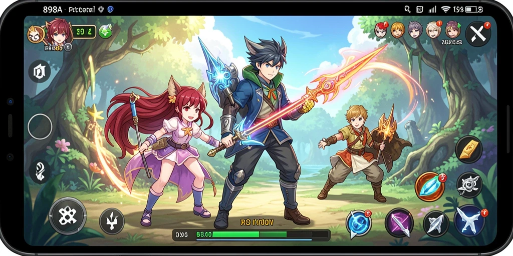 Tampilan gameplay <strong>898A</strong> yang menakjubkan dengan karakter anime unik.