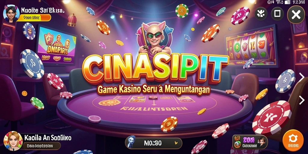 Tampilan gameplay yang menarik dari CINASIPIT untuk pengalaman Kasino yang menyenangkan.