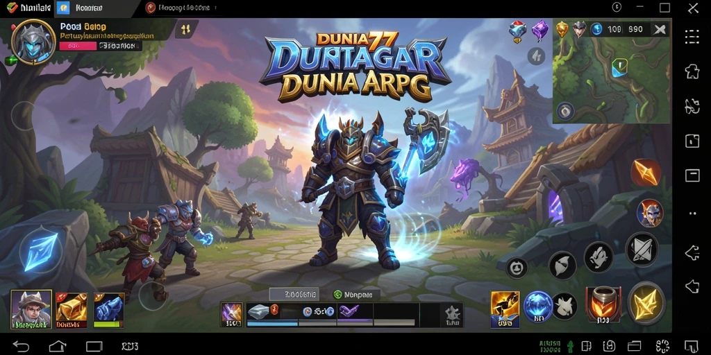 Tangkap aksi mendebarkan dalam dunia petualangan ARPG DUNIA77.