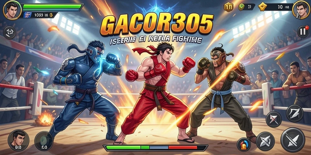 Tangkapan layar gameplay GACOR305 yang intens dan mendebarkan.