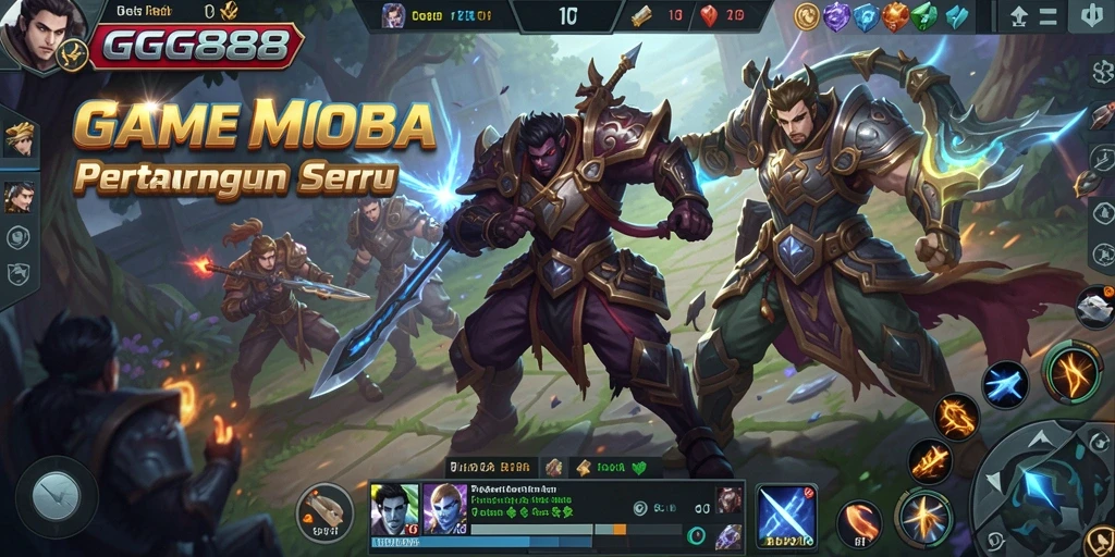 Tampilan dinamis dan seru dari gameplay GGG888.