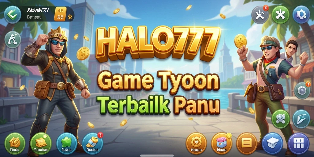 Tangkapan layar HALO777 menampilkan gameplay manajemen bisnis yang mendebarkan.