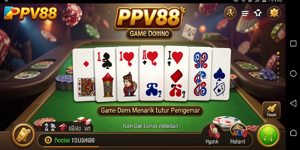 Tampilan gameplay Domino yang seru dan interaktif di PPV88.