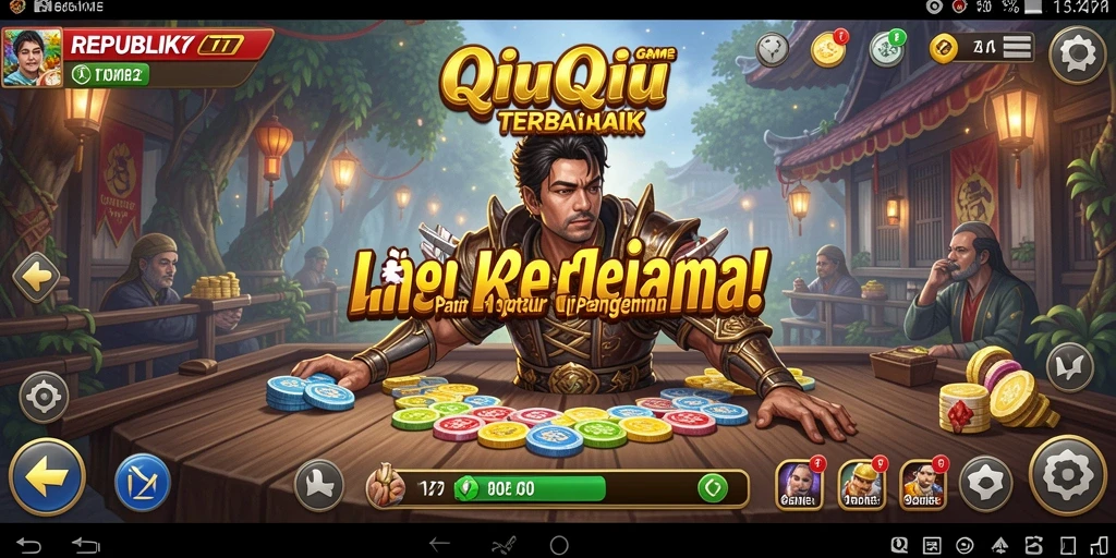 Tampilan gameplay QiuQiu yang menarik di REPUBLIK77.