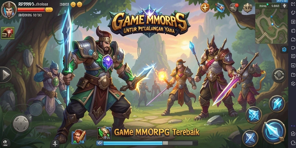 Tampilan menarik gameplay RR999 saat menjelajahi dunia MMORPG.