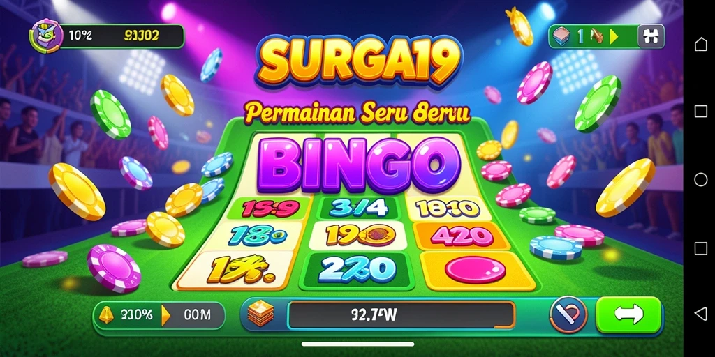 Tampilan gameplay dalam SURGA19 yang seru dan interaktif.