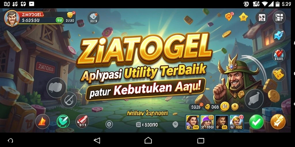 Tampilan aplikasi ZIATOGEL yang user-friendly dan intuitif.